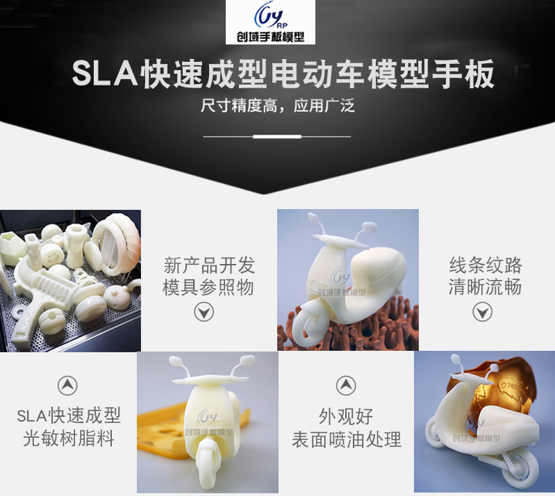 3D打印電動車模型手板